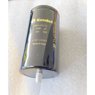 (แพ็ค1ชิ้น) K02450472 C 4700UF 450V 76x145mmมีขากราวด์ Kendeil อิตาลี ของแท้ใหม่