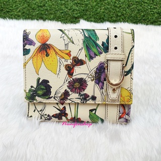 Gucci Flower Wallet ใบสั้น สภาพสวยLike New