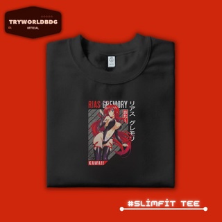 เสื้อยืดผ้าฝ้าย เสื้อยืด | เสื้อยืด | School DXD สูง | เสื้อเชิ้ต ลายการ์ตูนอนิเมะ | Rias GREMORY KAWAII