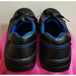 รองเท้าเซฟตี้ หัวเหล็กพื้นเหล็ก สีน้ำเงินด้านใน ข้อเตี้ย/ข้อสูง Size 36-48