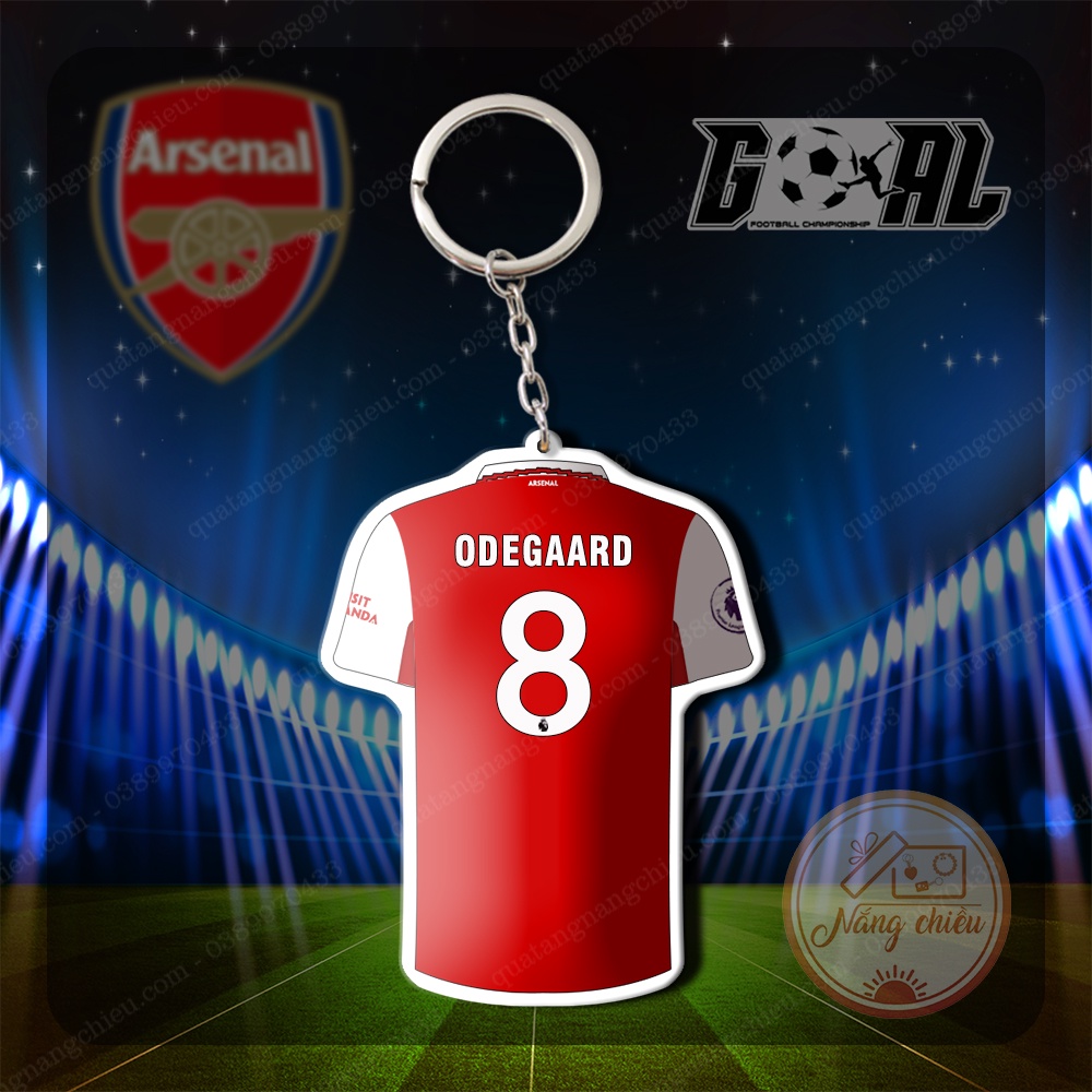 พวงกุญแจพิมพ์ลายเสื้อ Arsenal Club ️PLAYER CARD KEYCHAIN ️