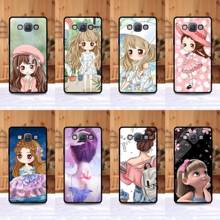 เคส Samsung A5 (2015) ลายการ์ตูนผู้หญิง ขอบนิ่มหลังแข็ง เคสมือถือ เคสโทรศัพท์ Case เคส TPU ขอบนิ่มหลังแข็ง