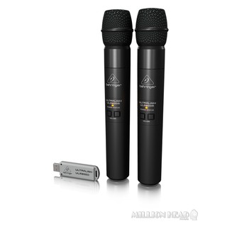 Behringer : Ultralink ULM202USB by Millionhead (ไมค์ดิจิตอลไวเลส 2.4GHz คุณภาพสูงพร้อมตัวรับสัญญาณ USB คู่)