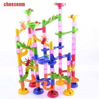 [Cheesenm] ของเล่นเด็กเกมตัวต่อตัวต่อ Marble Run Race สร้างสรรค์