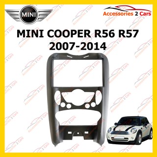 กรอบหน้าวิทยุ MINI COOPER R56 R57 ปี2007-2012 สำหรับ7นิ้ว รหัสNV-BM-012