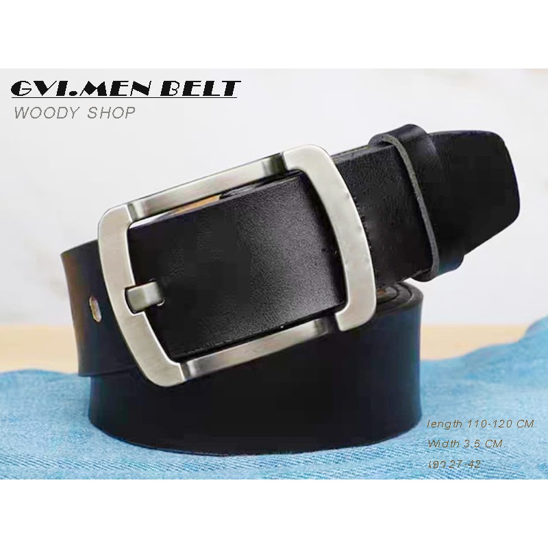 เข็มขัด เข็มขัดหนังผู้ชาย 🔻GVI BELT FOR MEN🔻หัวเหล็กอัลลอยด์-ไม่เป็นสนิม🔷มีของพร้อมส่ง✅