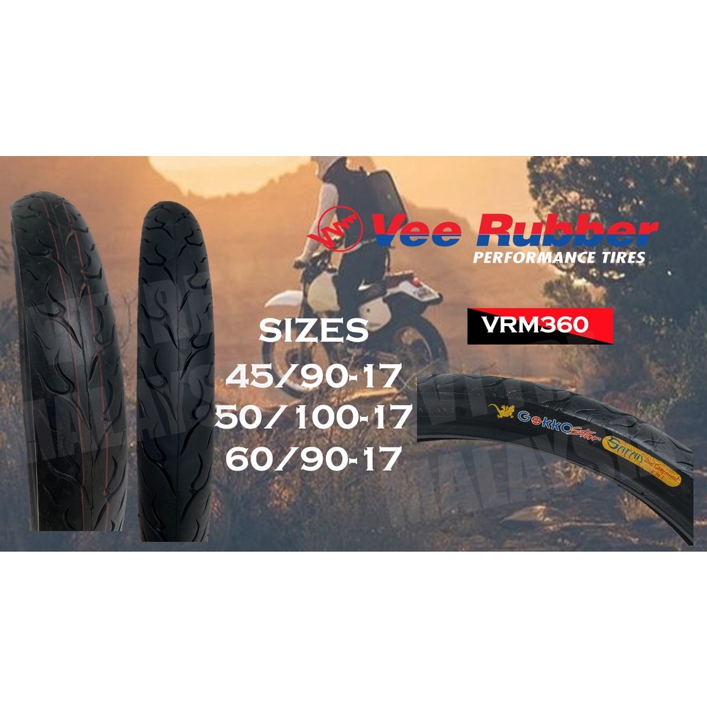 VEE RUBBER TAYAR SATAN GEKKO STAR 45/0/90-17 / 60/90-17 / 70/80-17 / 60/80-17 VRM360