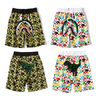 COACH x BAPE shark head small dinosaur camouflage shorts