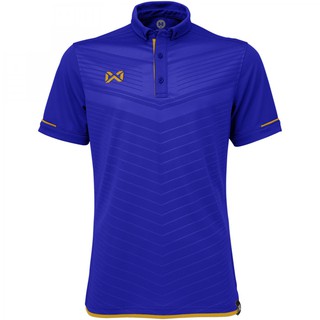 WARRIX SPORT เสื้อโปโลแขนสั้น WA-3318N (BN น้ำเงิน-ทอง)