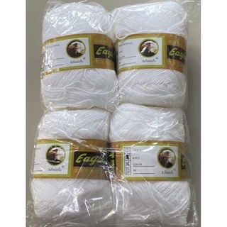 ไหมพรมอีเกิ้ล 4 ply (ขายยกห่อ) 1 ห่อ มี 4 ม้วน ใช้สำหรับถักเครื่องนุ่งห่ม,ถักตุ๊กตา