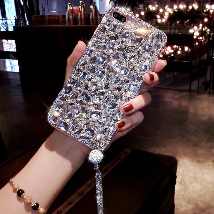 Samsung Galaxy A73 A23 A13 A53 A33 A22 A72 A52 A52s A32 A12 A71 A51 4G 5G Case เคสใสสำหรับเคสโทรศัพท์มือถือประดับเพชรคริสตัลสําหรับ