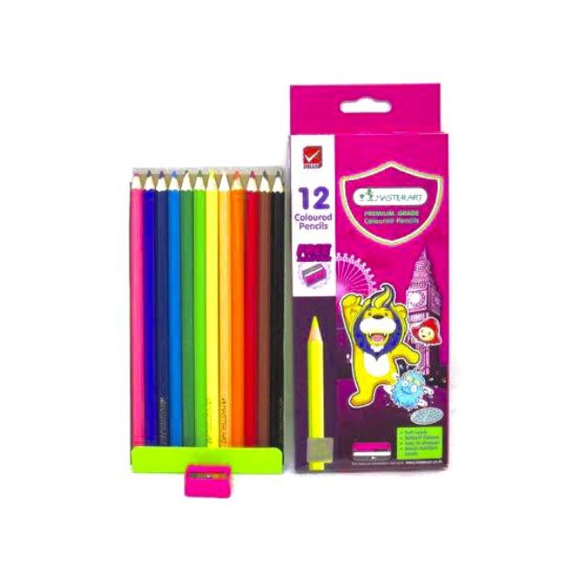 Masterart ดินสอสีไม้ยาว 12 มาสเตอร์อาร์ต masterart (1แพ็ค12กล่อง)(สินค้าพร้อมส่ง)