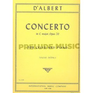 (โค้ดINCSM2Lลด70฿) (Cello) Albert, E F C d: Concerto in C major op.20 (IMC3286)