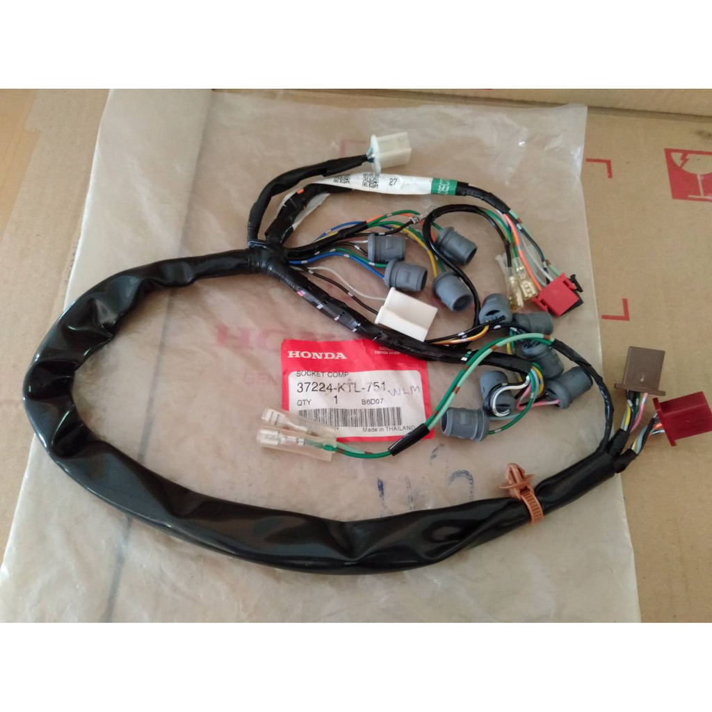 สายไฟ สายไฟชุดบนเรือนไมล์ รุ่นสตาร์ทเท้า ของแท้เบิกศูนย์ HONDA เวฟ100 u-box รหัสอะไหล่ 37224-KTL-751