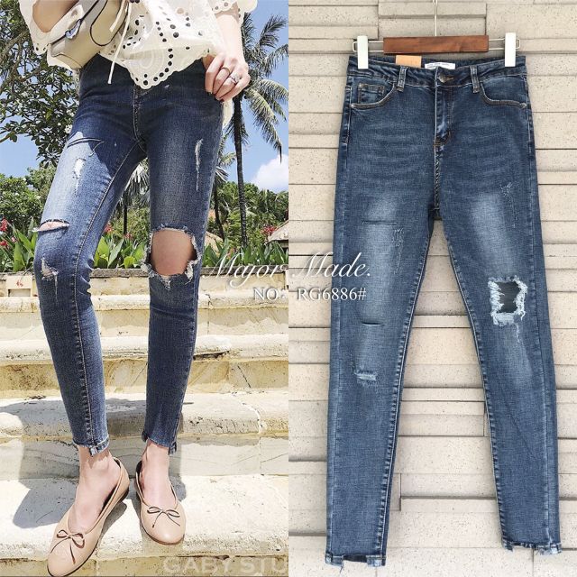 RG6886# กางเกงยีนส์ทรงสกินนี่