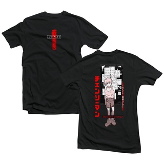 เสื้อคู่ เสื้อยืด พิมพ์ลายอนิเมะ Chainsaw MAN DENJI THE DEVIL CONTRACT สําหรับผู้ชายเสื้อยืดคอกลม