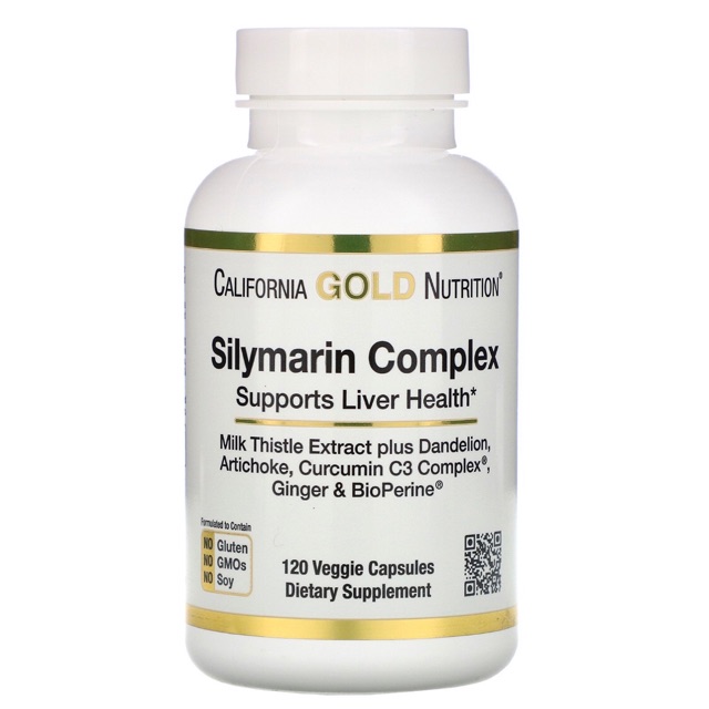 วิตามินล้างพิษตับ California Gold Nutrition Silymarin Complex, Liver Health, 300 mg, 120 แคปซูล