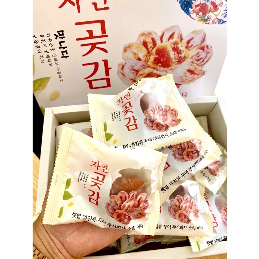 ลูกพลับอบแห้ง (สินค้าล็อตใหม่เข้าแล้วจ้า) Dried Persimmon Premium นำเข้าจาก เกาหลี ผลไม้อบแห้ง ( 1 กล่อง 16-20 ชิ้น )