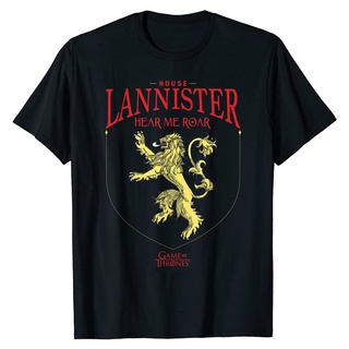 เสื้อยืดพิมพ์ลายprintingเสื้อยืด พิมพ์ลาย Game of Thrones House Lannister Sigil สําหรับผู้ชายS-4XL