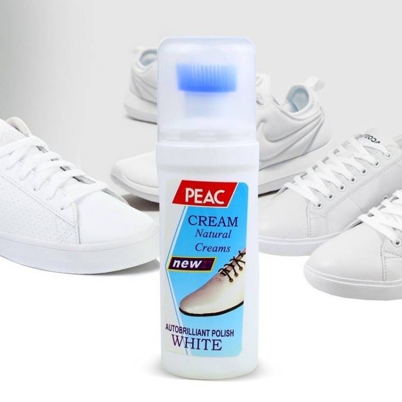เก็บเงินปลายทาง น้ำยาทำความสะอาดรองเท้า กระเป๋า PLAC Peac Cream Shoes Cleanser Shoe Polish