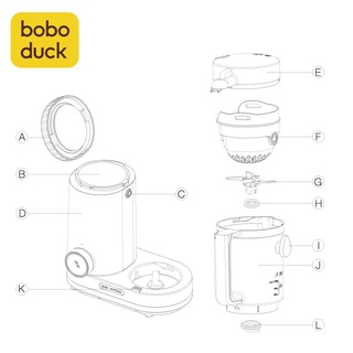 Boboduck อุปกรณ์เสริมเครื่องชงอาหารสําหรับเด็ก