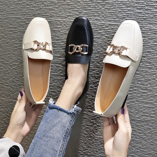 Casual Flat Shoes Slip-ons รองเท้าผู้หญิง รองเท้าแฟชั่น K55