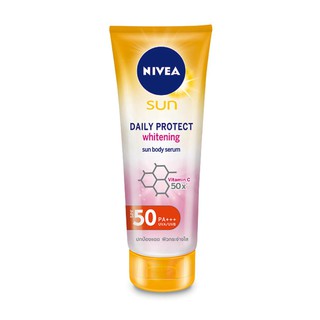 ﻿NIVEA Sun Body Daily Protect Whitening Sun Serum SPF50 PA++ นีเวีย ซัน บอดี้ เดลี่ โพรเทค ไวเทนนิ่ง เซรั่ม 180ml.