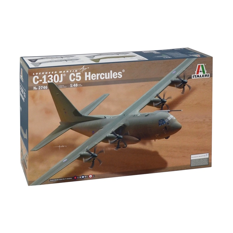 พลาสติก โมเดล ประกอบ ITALERI สเกล 1/48 C-130J C5 HERCULES (2746)