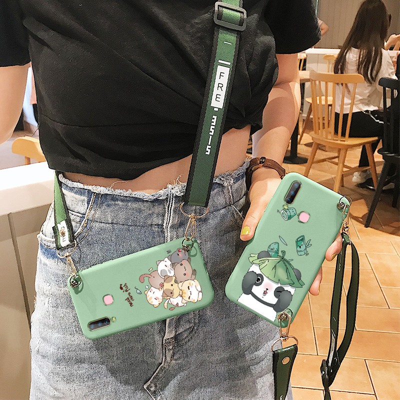 Crossbody vivoy7s กรณีโทรศัพท์มือถือหญิง u1 ซิลิโคนอ่อนนุ่ม y3 รวมทุกอย่าง u3x หล่นหลักฐาน y95 บุคลิ