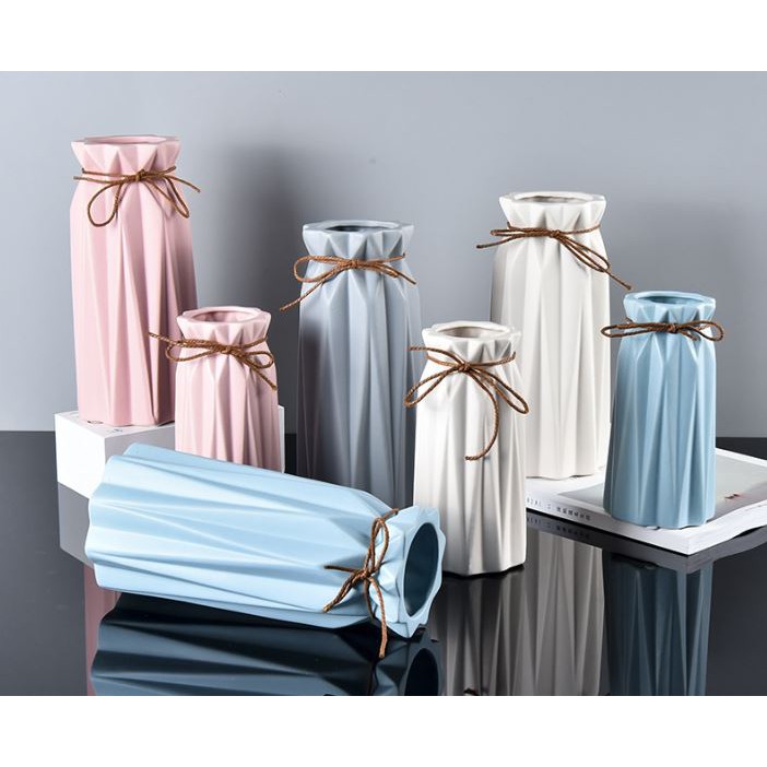 แจกันเซรามิกและแจกันดีไซน์สวยงาม 24ซม. PT061 - แจกันเซรามิก