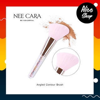 NEE CARA HEART BRUSH N913 นีคาร่า ANGLED CONTOUR BRUSH แปรงแต่งหน้า#N913