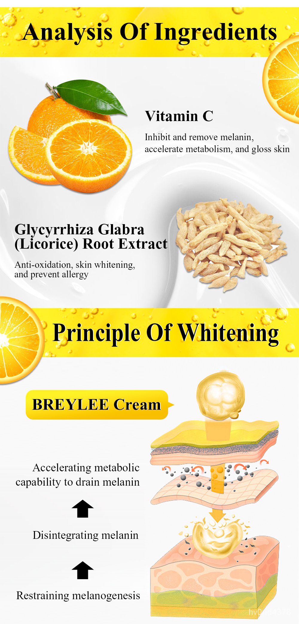 breylee vitamin c whitening cream