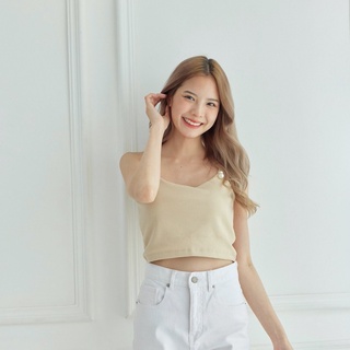 Claire Top - Labotte.clothing เสื้อสายเดี่ยว ผ้าร่อง ผ้ายืด ใส่สบาย