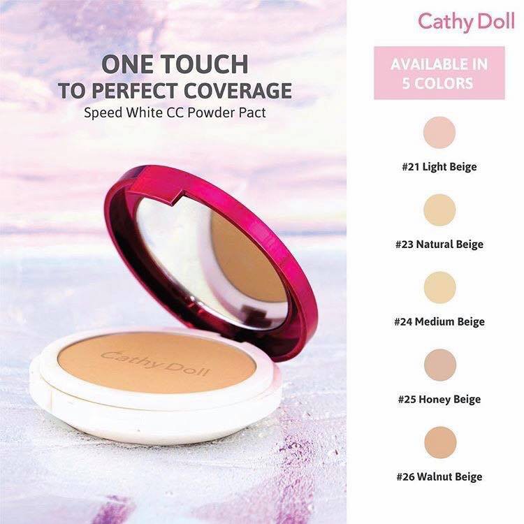 แป้ง ตลับ ---> แป้ง ซีซี แป้งพัฟ Cathy Doll CC Speed White Powder Pact SPF40 PA+++