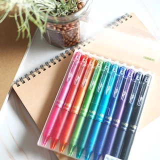 (ใหม่!! Frixion Waai โทนสีเบจ) PILOT Frixion Ball Knock 0.5 ปากกาลบได้ ของแท้ นำเข้าจากญี่ปุ่น ไพลอต ปากกาสี ลบได้