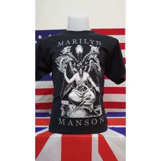 เสื้อวง MARILYN MANSON ลายหายาก สกรีนเต็มบาโฟเมดโหดๆ ป้าย AAA เท่ห์ๆ โดนๆ คัดเด็ดๆมาราคาถูกๆ  Vintage