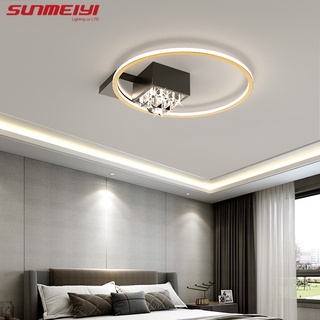 Sunmeiyi โคมไฟเพดาน LED คริสตัล สไตล์นอร์ดิก โมเดิร์น สร้างสรรค์ สําหรับห้องนั่งเล่น ห้องนอนเด็ก