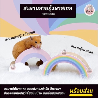 [Hamsterth] สะพานรุ้ง สะพานโค้ง พร้อมส่ง‼️ สะพานไม้ ของเล่นแฮมสเตอร์ อุปกรณ์สัตว์เลี้ยง แฮมสเตอร์ เม่นแคระ