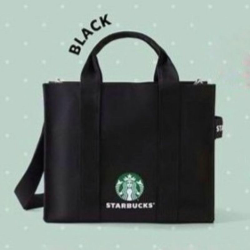 กระเป๋า starbucks ขนมไหว้พระจันทร์ 2022 สีดำ #10