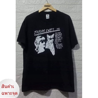 ราคาต่ำสุด!!เสื้อยืด พิมพ์ลายเพลง TAYLOR SWIFT พรีเมี่ยมS-3XL