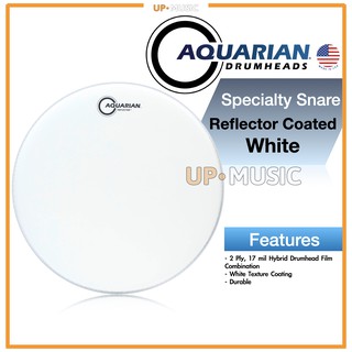 🥁หนังกลอง Reflector Coated White by Aquarian USA💯