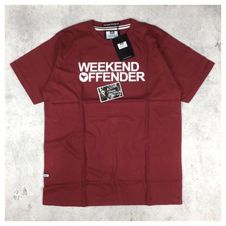 เสื้อยืด พิมพ์ลาย Weekend OFFENDER GODIN MAROON 1: 1 ของแท้