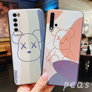 Cartoon Kaws Huawei Nova 7i 7SE 7 7Pro 5T 4 3i Mate10 Mate20 Pro เคสโทรศัพท์ Soft TPU Case เคสป้องกัน Cute Color Gradient Silicone Cover เปลือกการ์ตูน