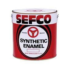 Sefco เซฟโก้ สีน้ำมัน เคลือบเงา ขนาดแกลลอน(3.4ลิตร) เซฟโก้ SEFCO Synthetic Enamel เฉดสีจริงเข้มกว่ารูป