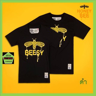 Beesy เสื้อคอกลม ชาย หญิง รุ่น Honey Bee สีดำ