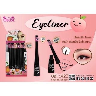 (1ชิ้น) OB1423 Obuse Eyeliner อายไลเนอร์กันน้ำ