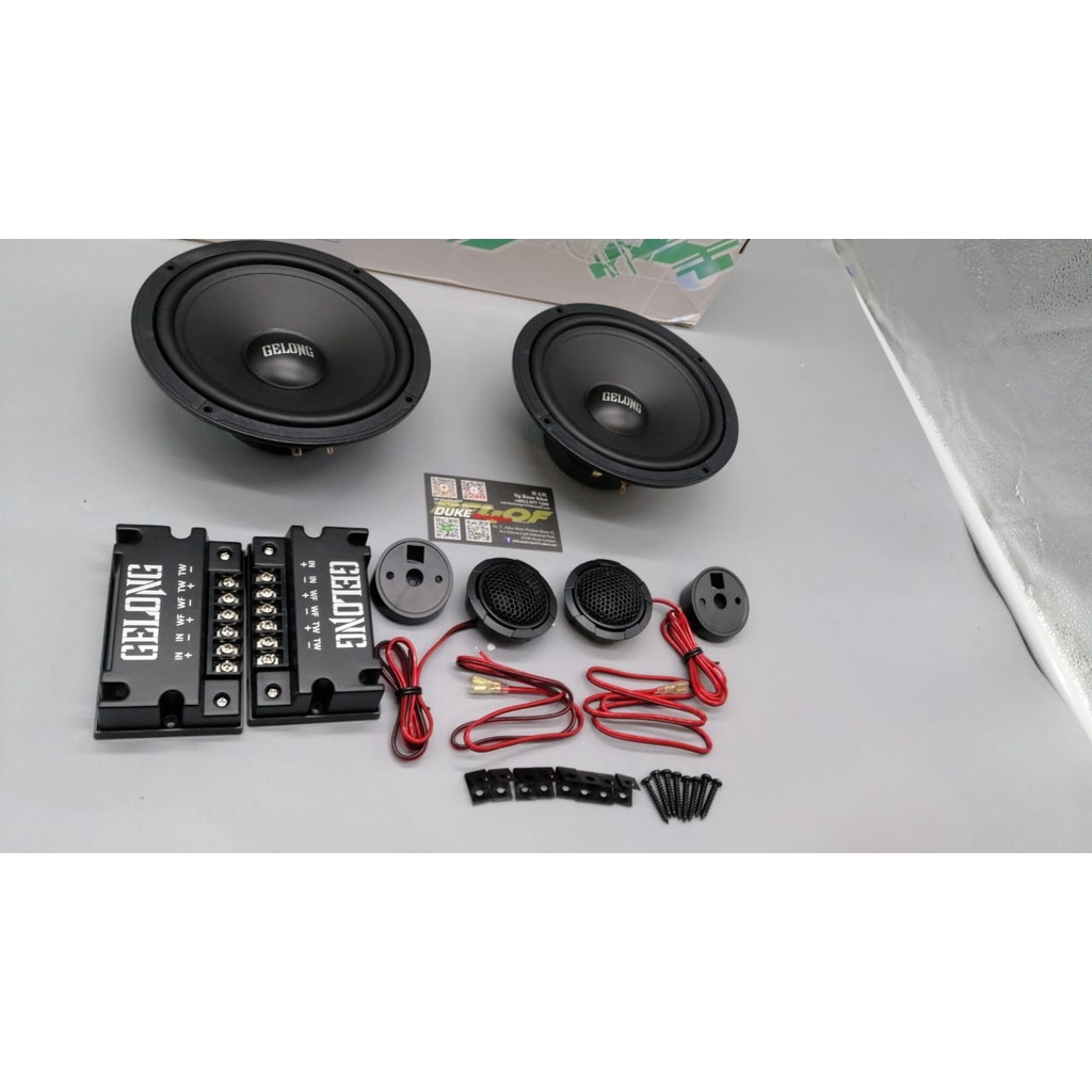 GELONG GL-166 6.5INCH MID BASS 2-WAY COMPONENT SYSTEM SPEAKER TWEETER AMPLIFER 280W SPEAKER SOUND