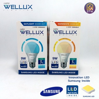 WELLUX หลอดไฟ LED (ชิปซัมซุง) 9W​ ปรับความสว่างได้