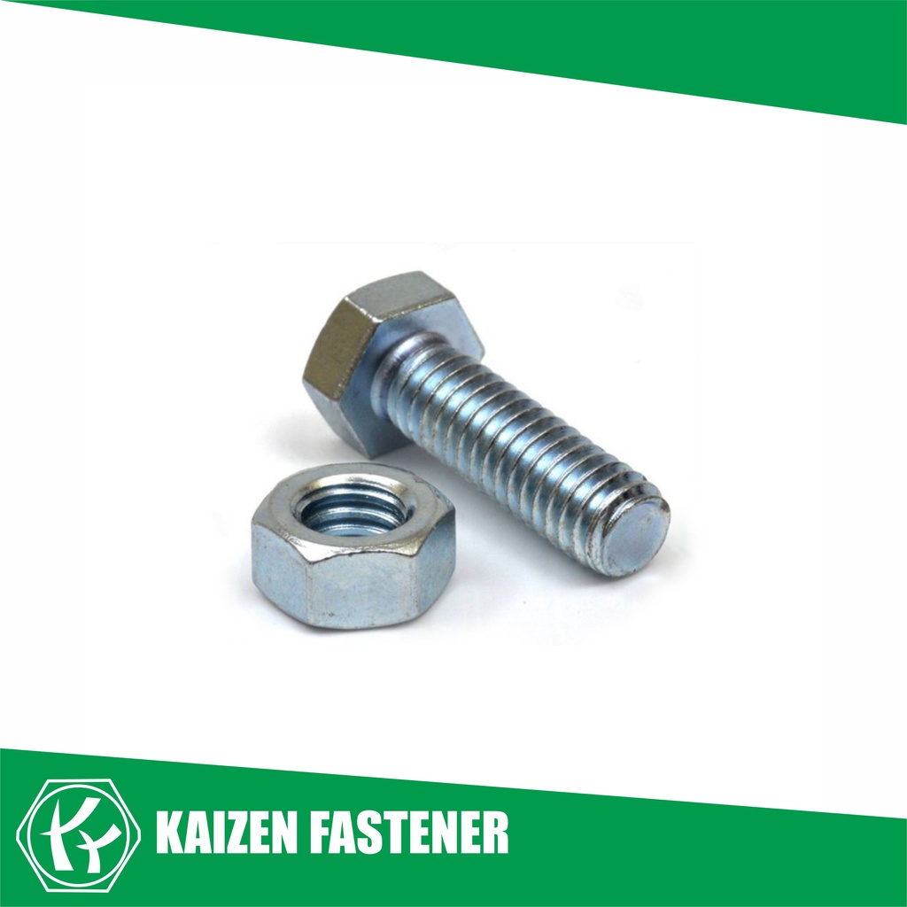 น็อต M6x15 + น็อต (10 คีย์)