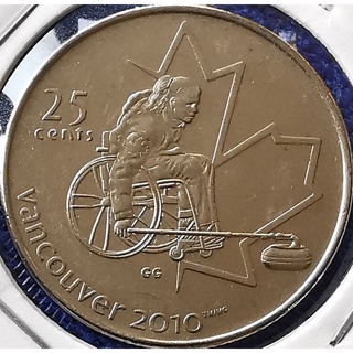 เหรีญต่างประเทศ แคนาดา Canada, 25 Cents,วาระWinter Olympic 2007, ไม่ผ่านใช้ UNC,#0602